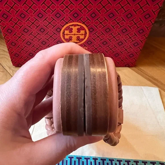 Tory Burch Benton Braided Leather Thong Sandals - Picture 8 of 11